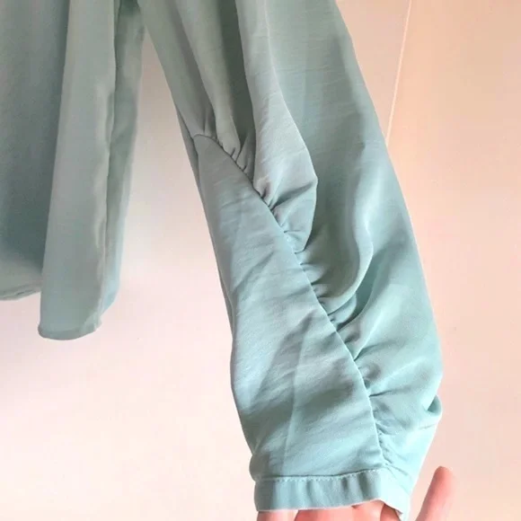 Prologue,Fabulous Sleeves, Celery Green Beauty, Square-Princess Neckline, EUC,XL - Picture 2 of 11